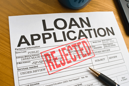 Loan application rejected