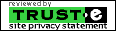 Site has been reviewed by truste. Click for privacy statement.